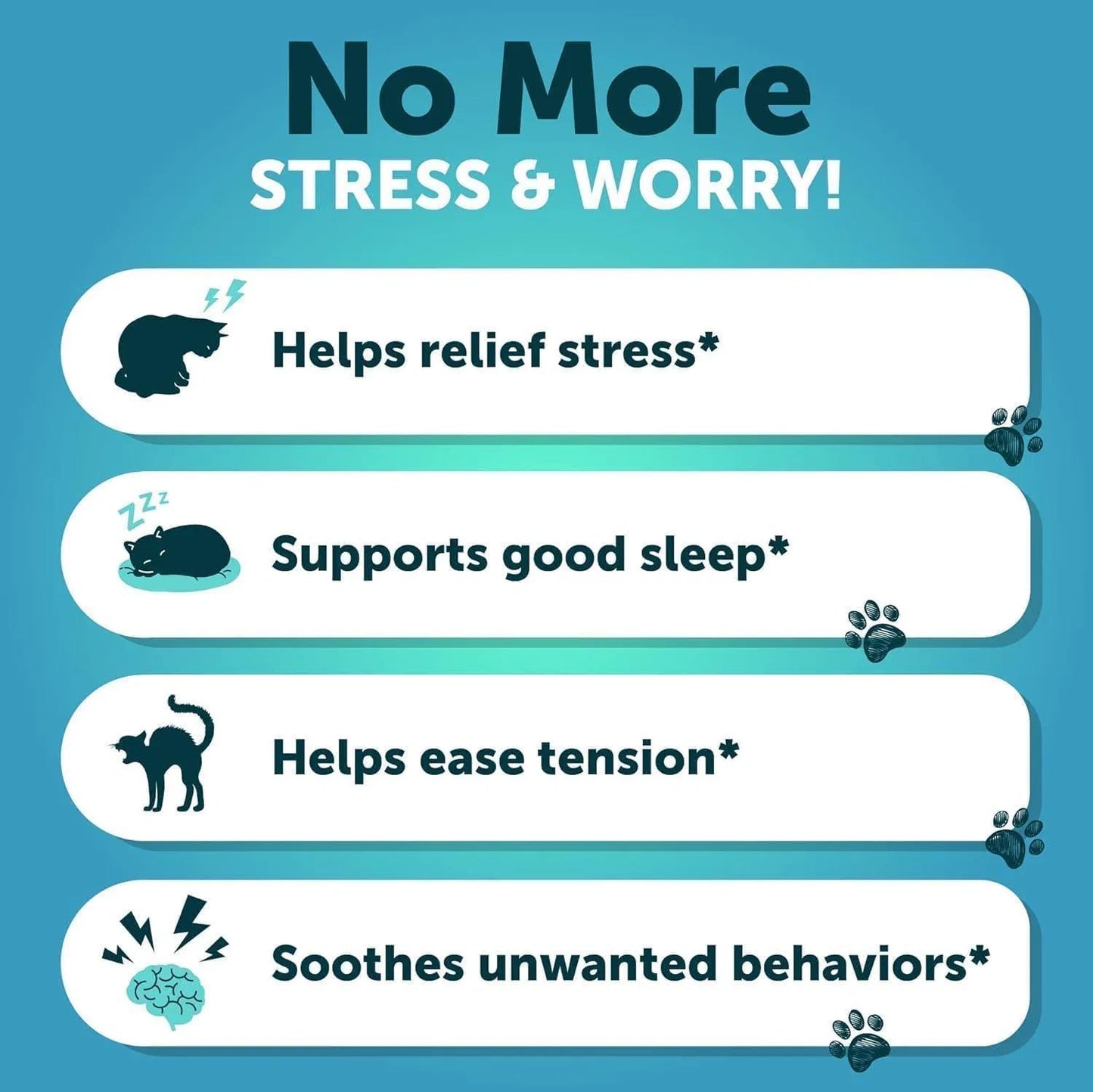 Cat Calming Treats for Anxiety & Stress Relief 🐱 | Soft Chews with L-Theanine, Hemp Oil & Vitamin B – Stop Scratching, Aggression & Overgrooming | Relaxation Support for Cats & Kittens
