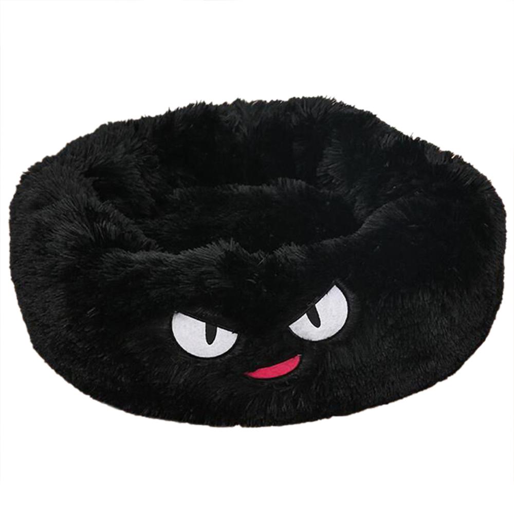 Small Dog & Cat Beds – Round Plush Donut Pet Nest, Soft Calming Puppy & Kitten Bed, Self-Heating Cozy Lounger for Anxiety Relief