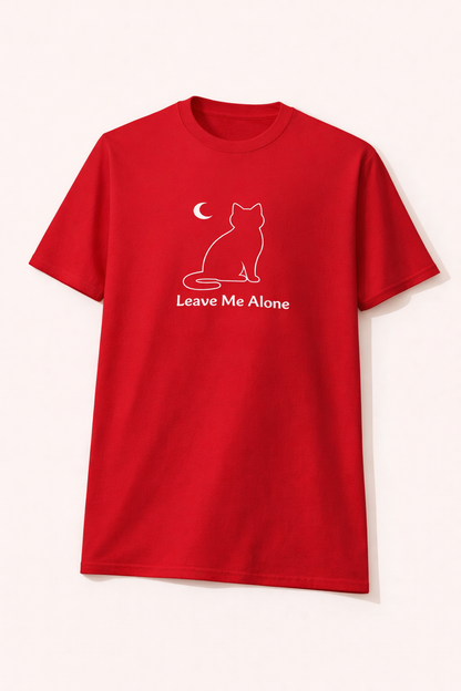 Don’t Talk to Me. 🖤 Leave Me Alone Cat T-Shirt | Introvert Energy Tee | Minimalist Black Cat Moon Shirt