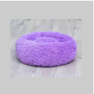 Small Dog & Cat Beds – Round Plush Donut Pet Nest, Soft Calming Puppy & Kitten Bed, Self-Heating Cozy Lounger for Anxiety Relief