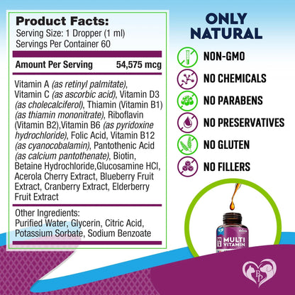 Ultimate 15-in-1 Cat & Dog Multivitamin Drops | Cranberry for Urinary Health, Hip & Joint Support, Skin & Coat Boost – 60ml Natural Pet Supplement